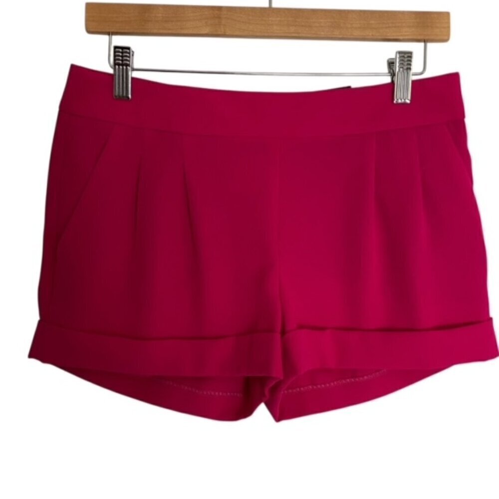 NWT Express Pink Side Zip Cuffed Shorts 0